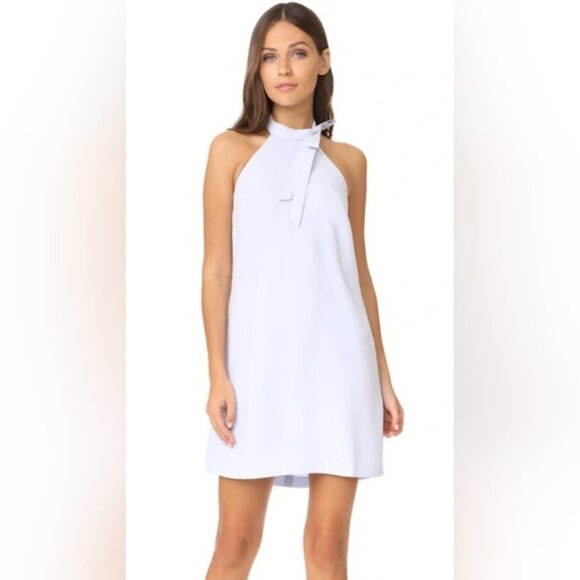 NWOT Club Monaco Bowee  Halter Neck Dress Keyhole Bow Black  LBD Size 12 - Picture 2 of 4